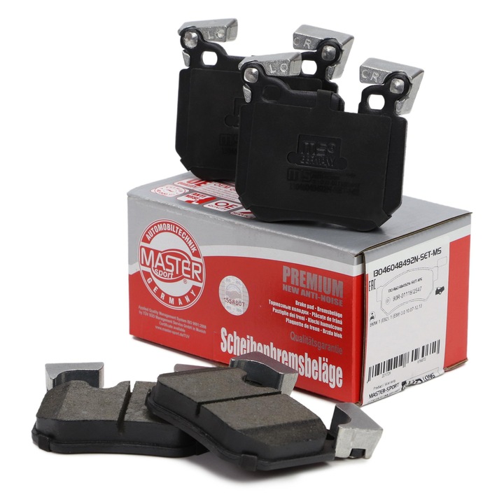 Master-Sport fékbetét készlet, BMW 1 kupéhoz (E82) és kabrióhoz (E88), 16,2mm, 87x76,1mm