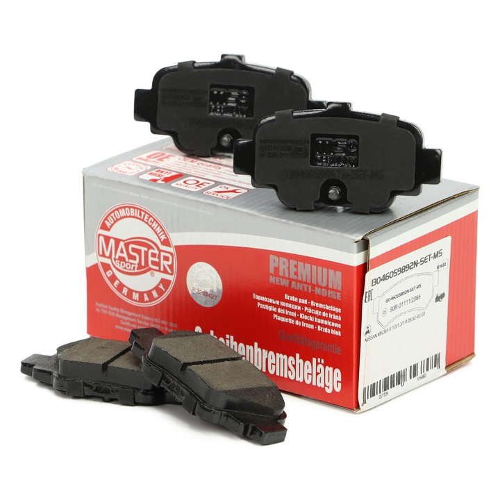 Master-Sport hátsó fékbetét készlet Nissan Micra II (K11) típushoz, 14,9mm vastagság, 89x45,3mm