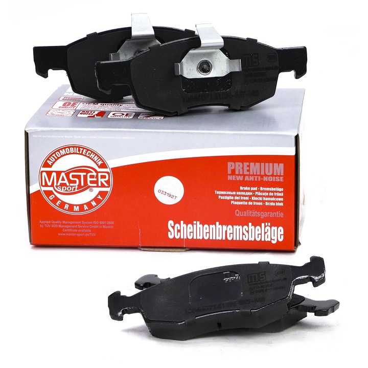 Fékbetét készlet Master-Sport, FIAT DOBLO kompatibilis, 151,3x150,1x52,5mm