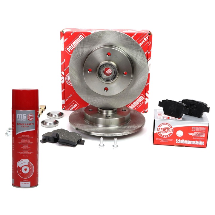 Master-Sport fékbetét és féktárcsa készlet, 4 lyuk, 249mm, 11.86kg, Citroen C4, Peugeot 307