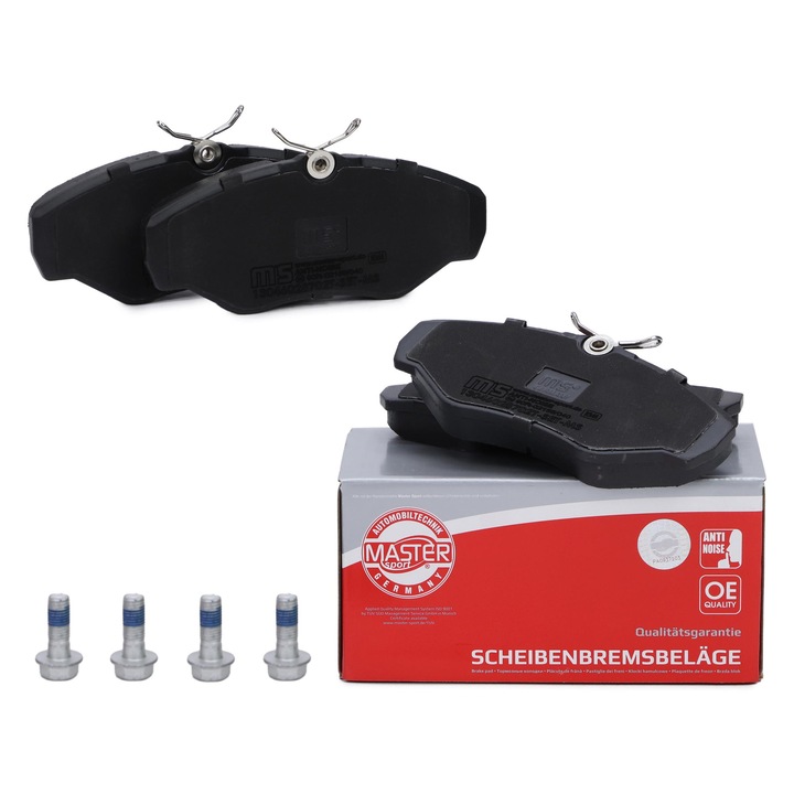 Master-Sport Germany első fékbetét készlet Nissan Primastar, Opel, Renault, Vauxhall, 145x62,4mm, 4 csavaros