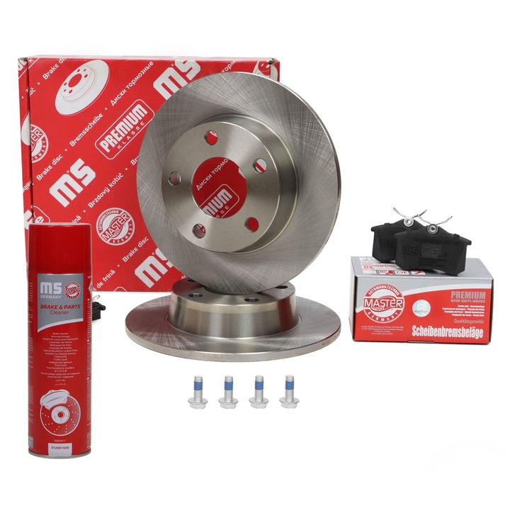 Комплект дискове и накладки Master-Sport, 255x10мм, задни, многоцветни