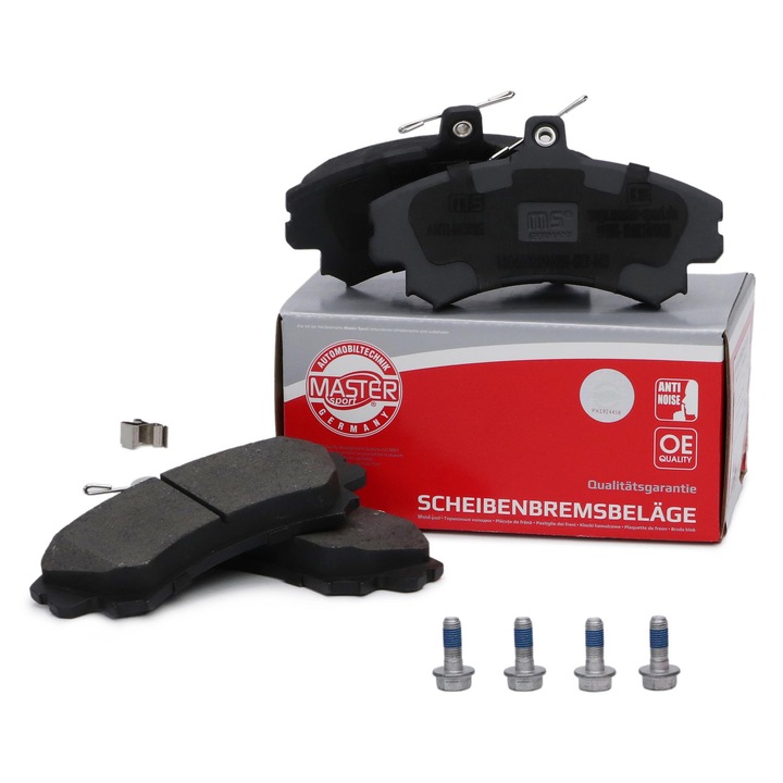 Kloce de frana set Master-Sport pentru Mitsubishi Colt CZC VI, Colt, Smart Forfour, 130x72,8mm, cu senzor acustic