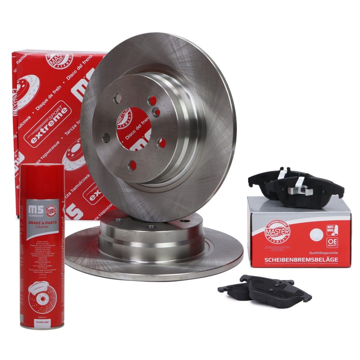 Master-Sport féktárcsa és fékbetét készlet, 300mm, Mercedes-Benz C-osztály (W204) hátsó