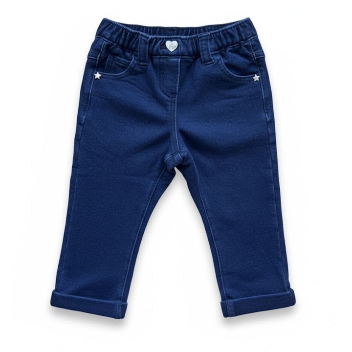 Chicco gyerek nadrág, sötétkék, pamut, poliészter, elasztán, 68 CM