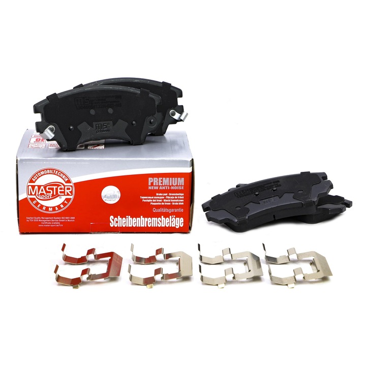 Комплект спирачни накладки Master-Sport, за Chevrolet Malibu, Opel, Saab 9-5, размери 142x66.8мм, дебелина 19мм