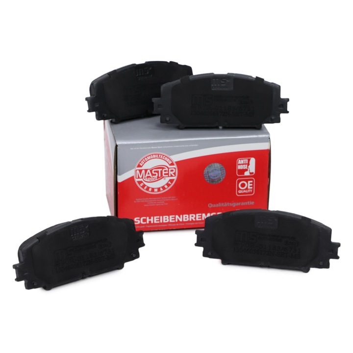 Master-Sport fékbetét készlet, Lexus CT (ZWA10_) és Toyota Prius, 123x49,5mm, 15,6mm vastagság