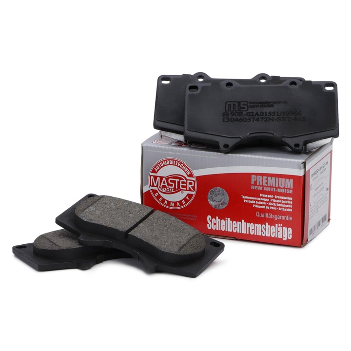 FÉKBETÉT KÉSZLET Master-Sport, LEXUS GX, LX; MITSUBISHI PAJERO; TOYOTA 4 RUNNER, FJ, 134x76,9mm, akusztikus érzékelővel