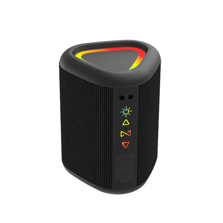 Boxa Bluetooth TodyJeyHo, 10W, LED colorat, IPX5, 1800mAh, portabila