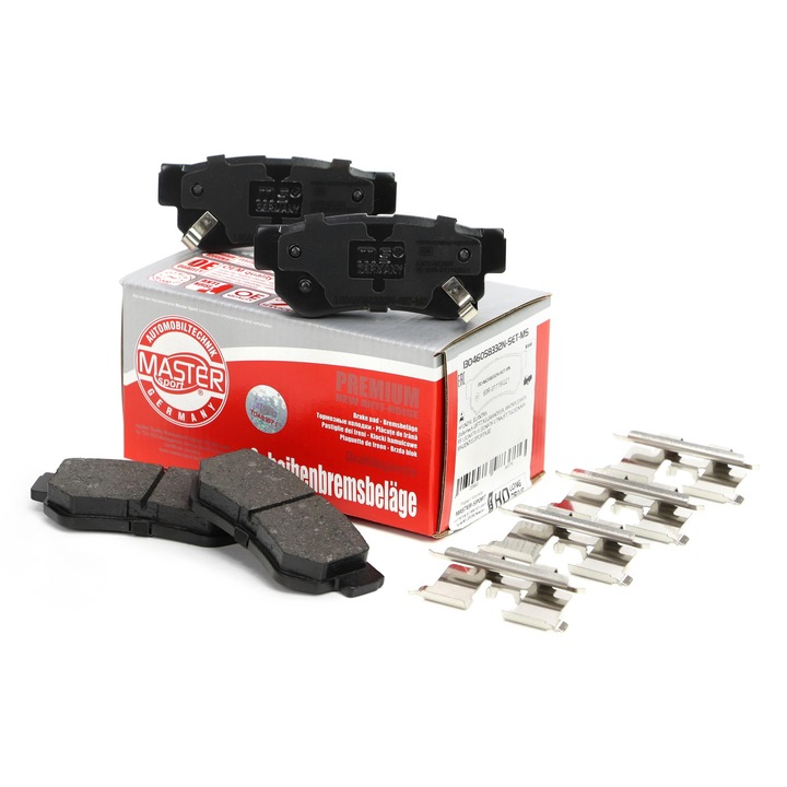 FÉKBETÉT KÉSZLET Master-Sport KIA MAGENTIS I/II, SPORTAGE II, HYUNDAI ELANTRA IV modellekhez, 99x40,9mm, akusztikus érzékelővel