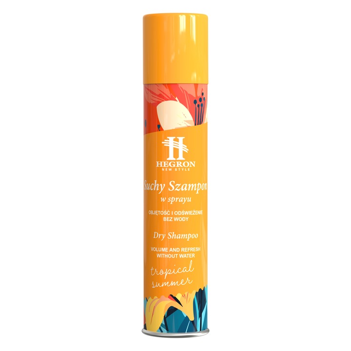 Hegron Tropical Summer szárazsampon, 200 ml, megnövelt volumen, friss, minden hajtípusra