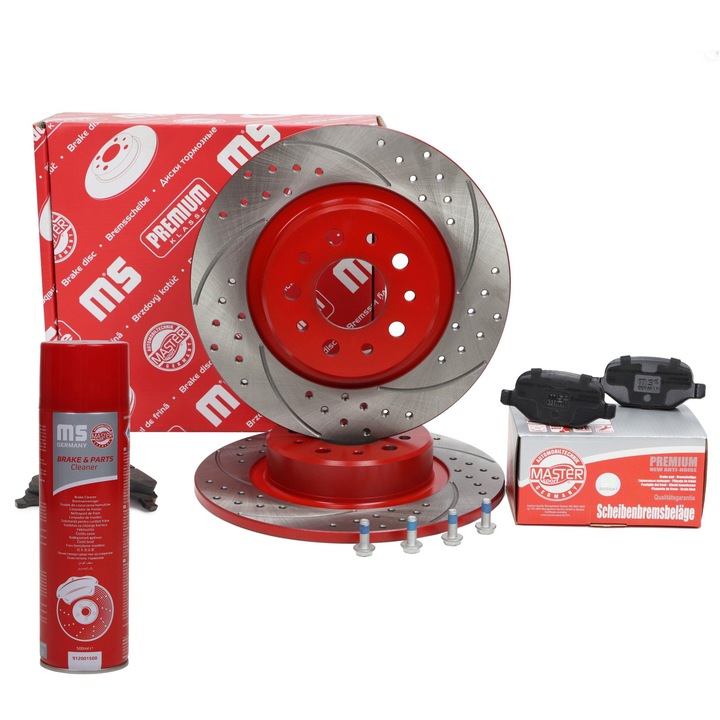 Комплект дискове и накладки Master-Sport, 5 отвора, 276x45.7мм, за задна ос