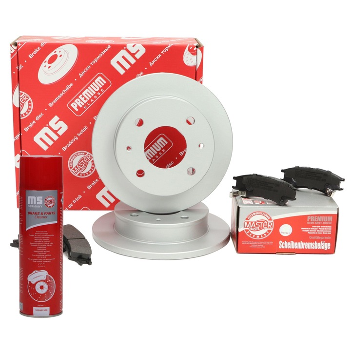 Master-Sport féktárcsa és fékbetét készlet, 230x43.8mm, 4 lyuk, Hyundai Atoshoz