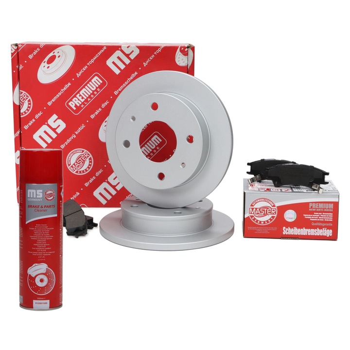 Master-Sport féktárcsa és fékbetét készlet, 4 lyuk, 230x43.8mm, Hyundai Atoshoz