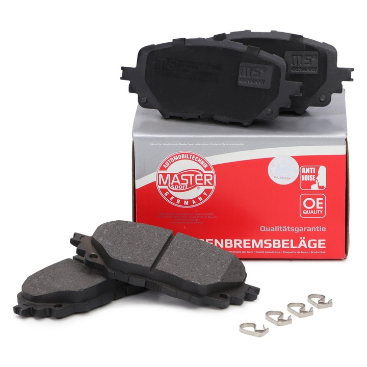 Fékbetét készlet, első, Master-Sport, 14,5mm, 122x53mm, ABARTH 124 Spider, FIAT 124 Spider, MAZDA MX-5