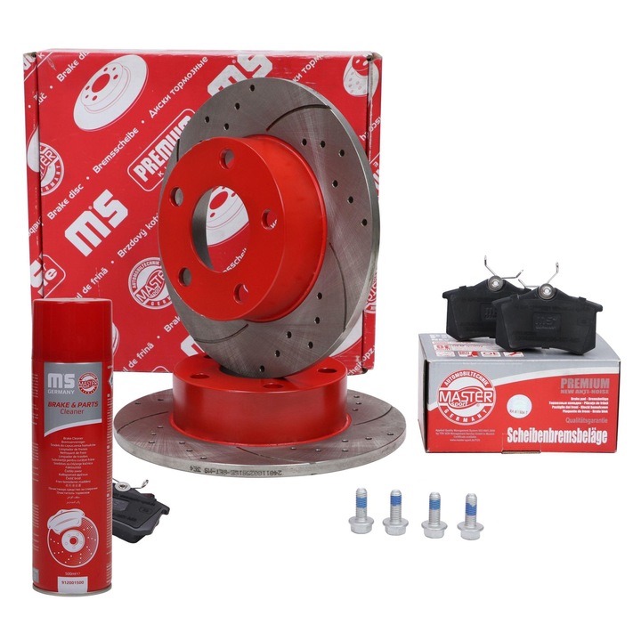 Master-Sport féktárcsa és fékbetét készlet, 5 lyuk, 245x54,1mm, hátsó