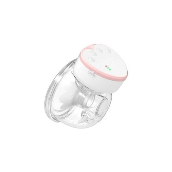 Hordozható elektromos mellszívó, 4 üzemmód, fehér és rózsaszín