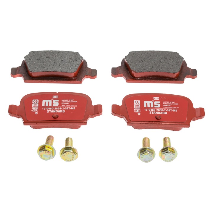 FÉKBETÉT KÉSZLET Master-Sport, OPEL CORSA C (X01), TIGRA TwinTop (X04) típushoz, 96x43,8mm, akusztikus érzékelővel