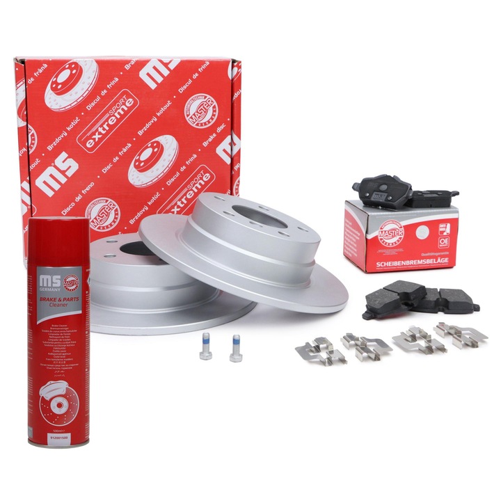 Set discuri si placute de frana Master-Sport, 280mm, 10mm grosime, spate