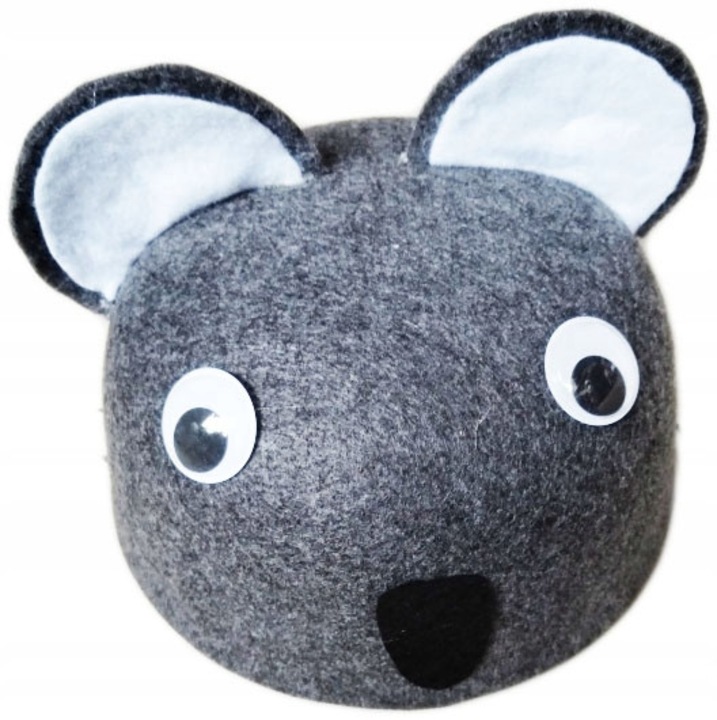 Caciula Kraszek Koala, gri-alb, dimensiune universala, set 1 bucata