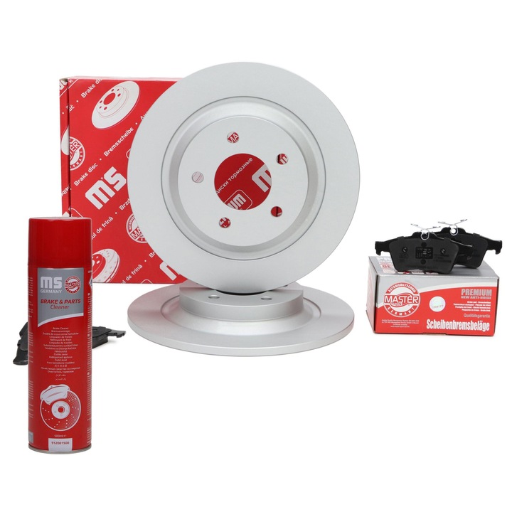 Master-Sport féktárcsa és fékbetét szett, hátsó, 16,6mm, 302x123mm, többszínű