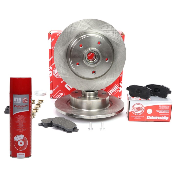 Master-Sport fékbetét és féktárcsa készlet, 274x86,2mm, 5 lyuk, Renault-hoz