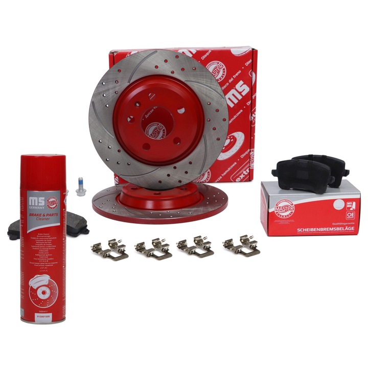 Master-Sport féktárcsa és fékbetét készlet, hátsó, 300x58,5mm, 5 lyuk, 12,35kg