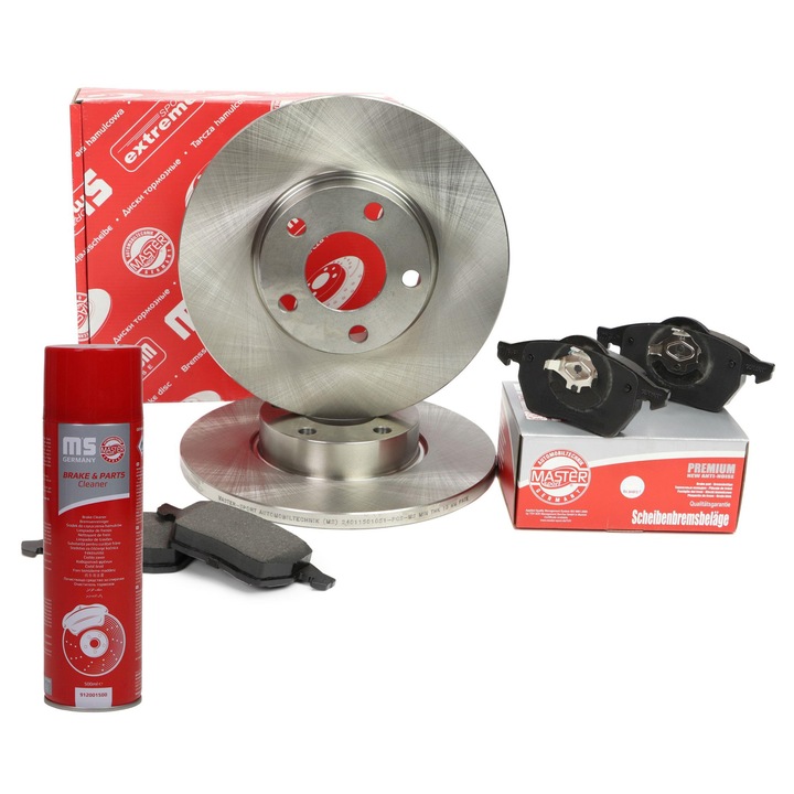 Master-Sport féktárcsa és fékbetét szett, 288x46,5mm, 5 lyuk, Audi A4 B5-höz