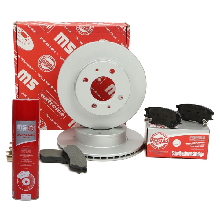 Master-Sport féktárcsa és fékbetét szett, szellőztetett, 234x50, 4 lyuk, Hyundai Atoshoz