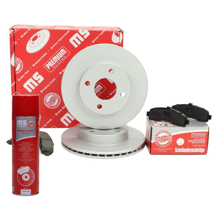 Master-Sport féktárcsa és fékbetét szett, szellőztetett, 238x46,2mm, Nissan Micra II (K11) típushoz