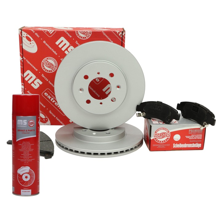 Master-Sport féktárcsa és fékbetét szett, szellőztetett, 258x39,2mm, Honda