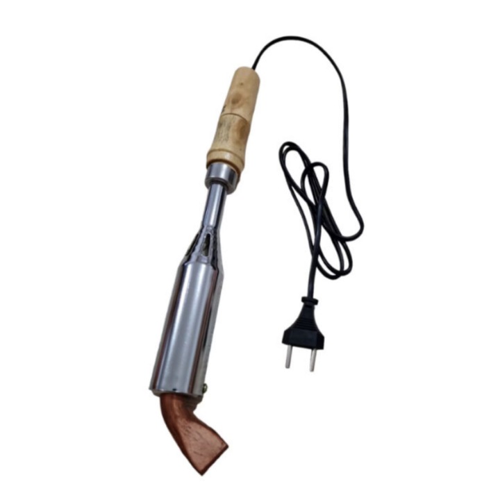 Pistol de Lipit tip Letcon, 100W, Maner Lemn, Varf Indoit din Cupru