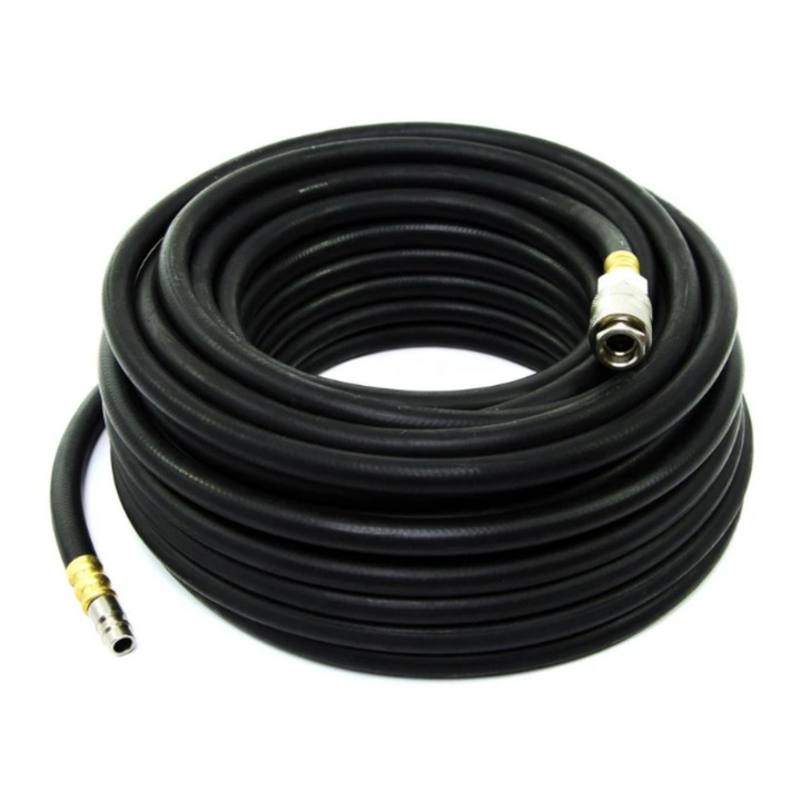 Furtun Aer Comprimat din Cauciuc, 20 m, 6×13 mm, Cuplaje Rapide