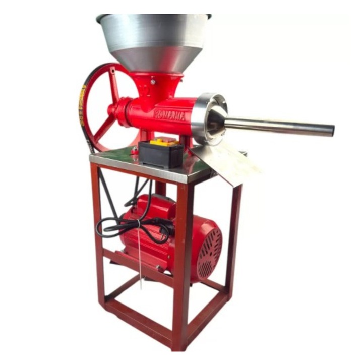 Masina de Tocat Carne German Meister Nr.32 – Motor 1.3 kW, 300 kg/h, Palnie Carnati, Buton Start/Stop