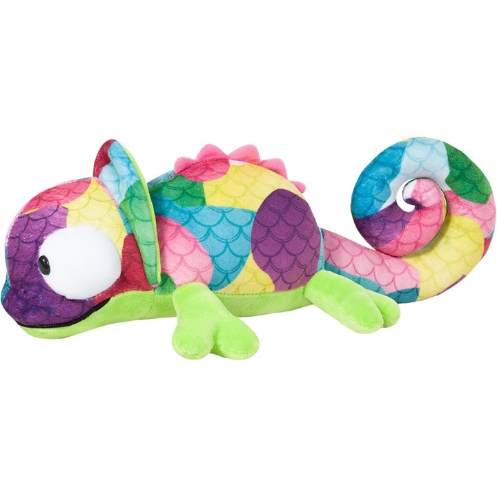 Cameleon de plus Stip, 40cm, moale, multicolor