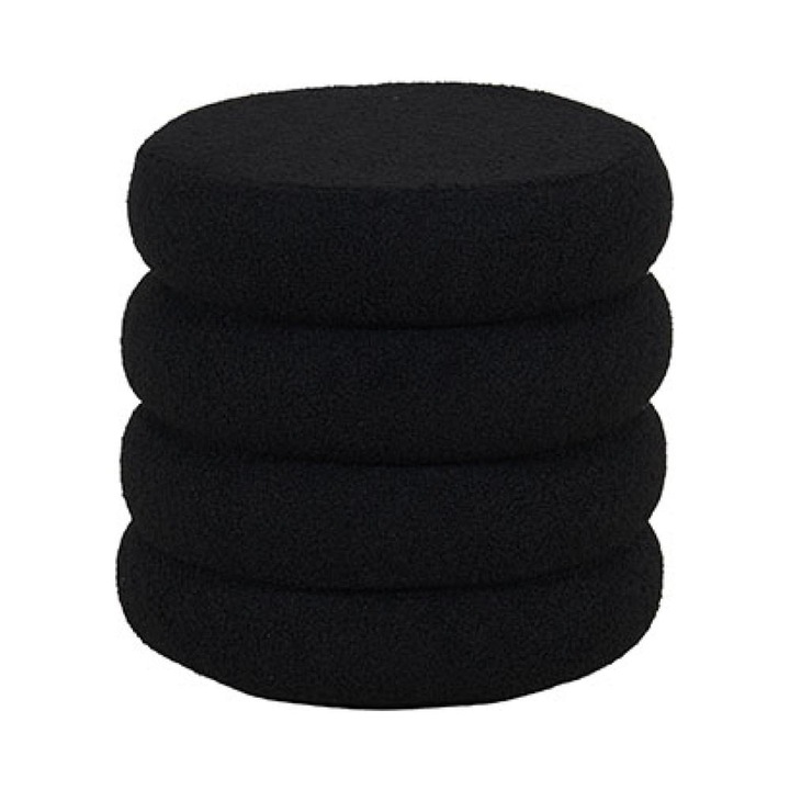 Taburet KJP5590, 42 x 42 x 40 cm, Culoare Negru