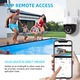 Camera de Supraveghere Inteligenta Video CCTV Dubla Omelivon® A19B, WiFi, 4MP, Exterior/Interior, Detectie Umana AI, Viziune Nocturna, Detectie Miscare, Rotire, Microfon Bidirectional, Lentile Duble, Stocare interna si Cloud, Incarcator，Alb/Negru