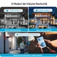 Camera de Supraveghere Inteligenta Video CCTV Dubla Omelivon® A19B, WiFi, 4MP, Exterior/Interior, Detectie Umana AI, Viziune Nocturna, Detectie Miscare, Rotire, Microfon Bidirectional, Lentile Duble, Stocare interna si Cloud, Incarcator，Alb/Negru