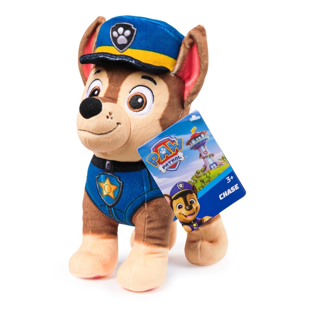 PAW PATROL Dino Rescue Chase Peluche 53 Cm | Cucciolo Eroe Con Casco E Uniforme | Giocattolo Morbido Per Bambini, Ispirato Alla Serie TV