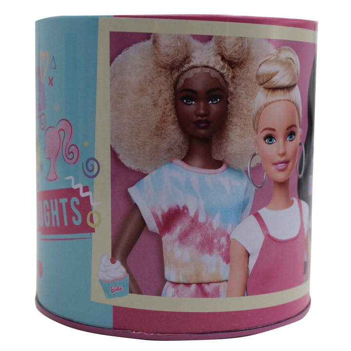 Метална касичка Barbie Happy Thoughts