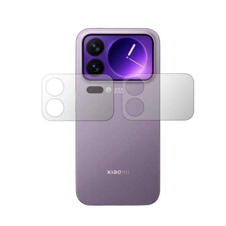 Set 2X Fólia Képernyővédő Hátlap iSkinz Xiaomi 17 Pro - Tokbarát, Invisible Skinz HD, Szilikon Ultra-Átlátszó Teljes Lefedéssel, Ragasztó és Rugalmas
