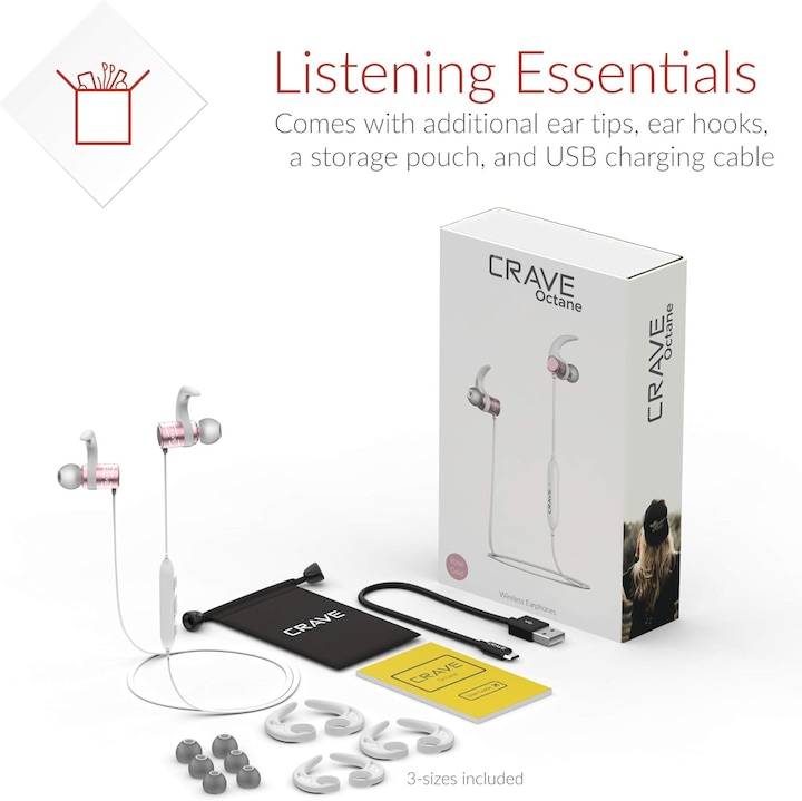 Casti Wireless Crave Octane Rose Gold