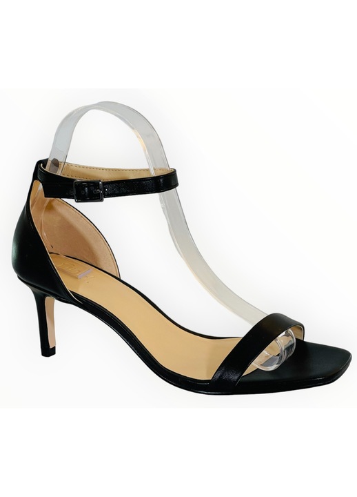 Sandale Dama cu Toc Jos FIND Outlet Grade B Piele Ecologica Neagra, Marimea 38 EU