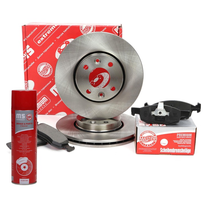 Master-Sport féktárcsa és fékbetét szett, szellőztetett, 260x44mm, 4 lyuk, Dacia Loganhoz