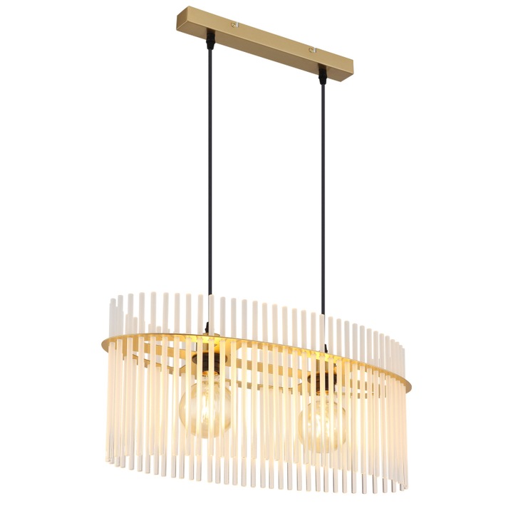 Lustra Globo, suspensie metal aur mat, soclu E27