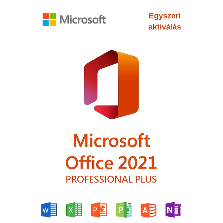 Office 2021 Professional Plus licenc (adathordozó nélkül) 64 bites rendszerekhez, többnyelvű, lejárati idő nélkül – valódi licenc, USB/DVD nélkül, aktiválási útmutatóval és 30 napos technikai támogatással