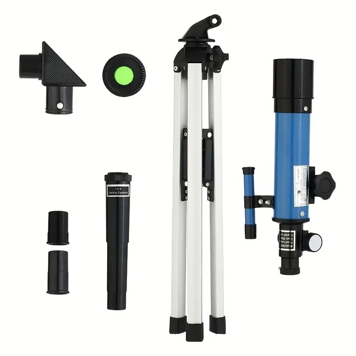 Telescop astronomic, trepied aluminiu, distanță focală 360mm, diafragmă 50mm, ocular H20mm, H6mm