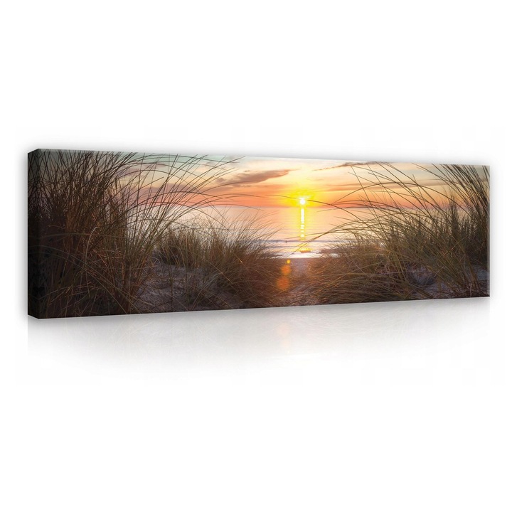 Tablou Canvas Panorama Pleja Mare Natura 145x45 cm, Canvas Design Tablou, Pentru Living Dormitor Camera De Zi