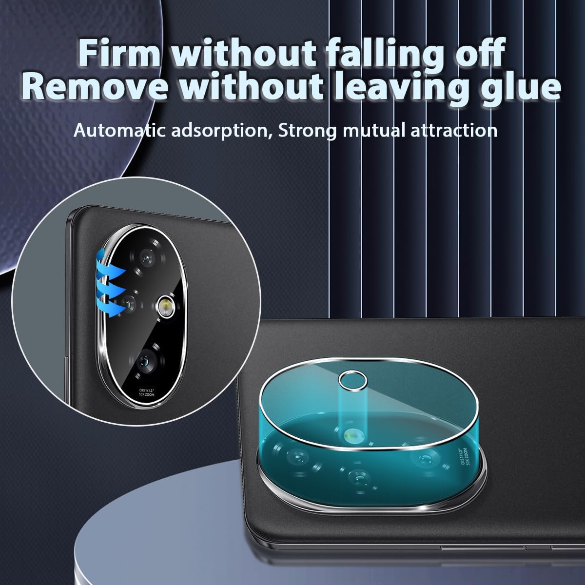 Folie protectie camera foto, 2 piese, sticla securizata, transparenta, 9H, pentru Honor 200 Pro