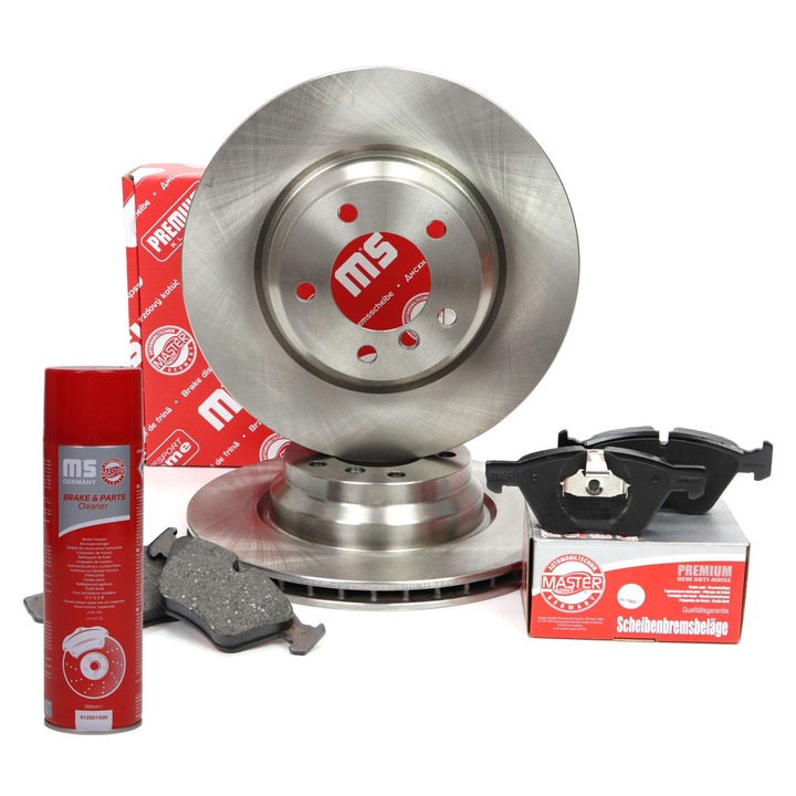 Master-Sport féktárcsa és fékbetét szett, szellőztetett, 330x73,3mm, 155mm, 5 lyuk, BMW 3 E90/E91/E92/E93